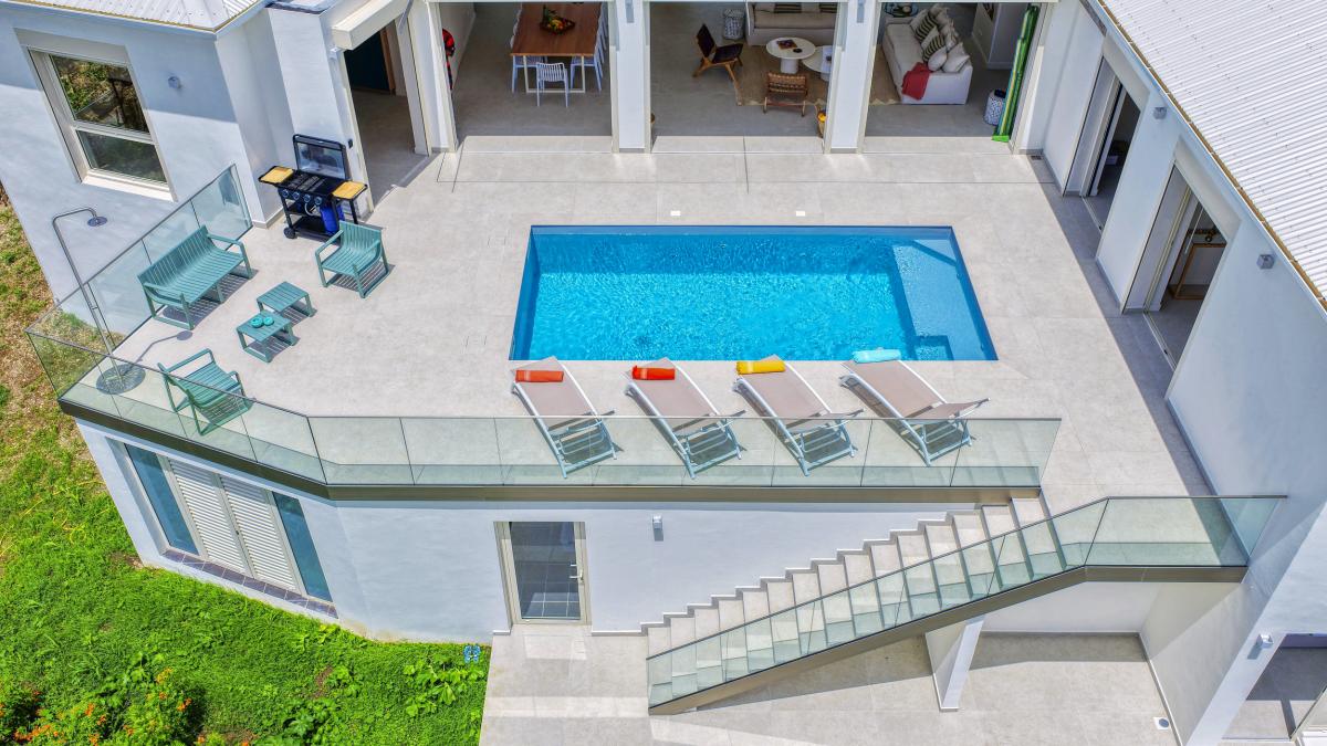 2.Location villa piscine vue mer Saint François Guadeloupe_Vue ensemble 2.Location villa piscine vue mer Saint François Guadeloupe_Vue ensemble